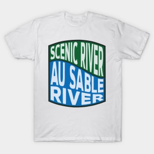 Au Sable River Scenic River Wave T-Shirt